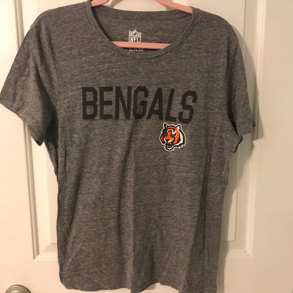 FINAL $ DROP Cincinnati Bengals NFL Tee Large Grey